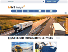 Tablet Screenshot of mnsfreight.co.uk